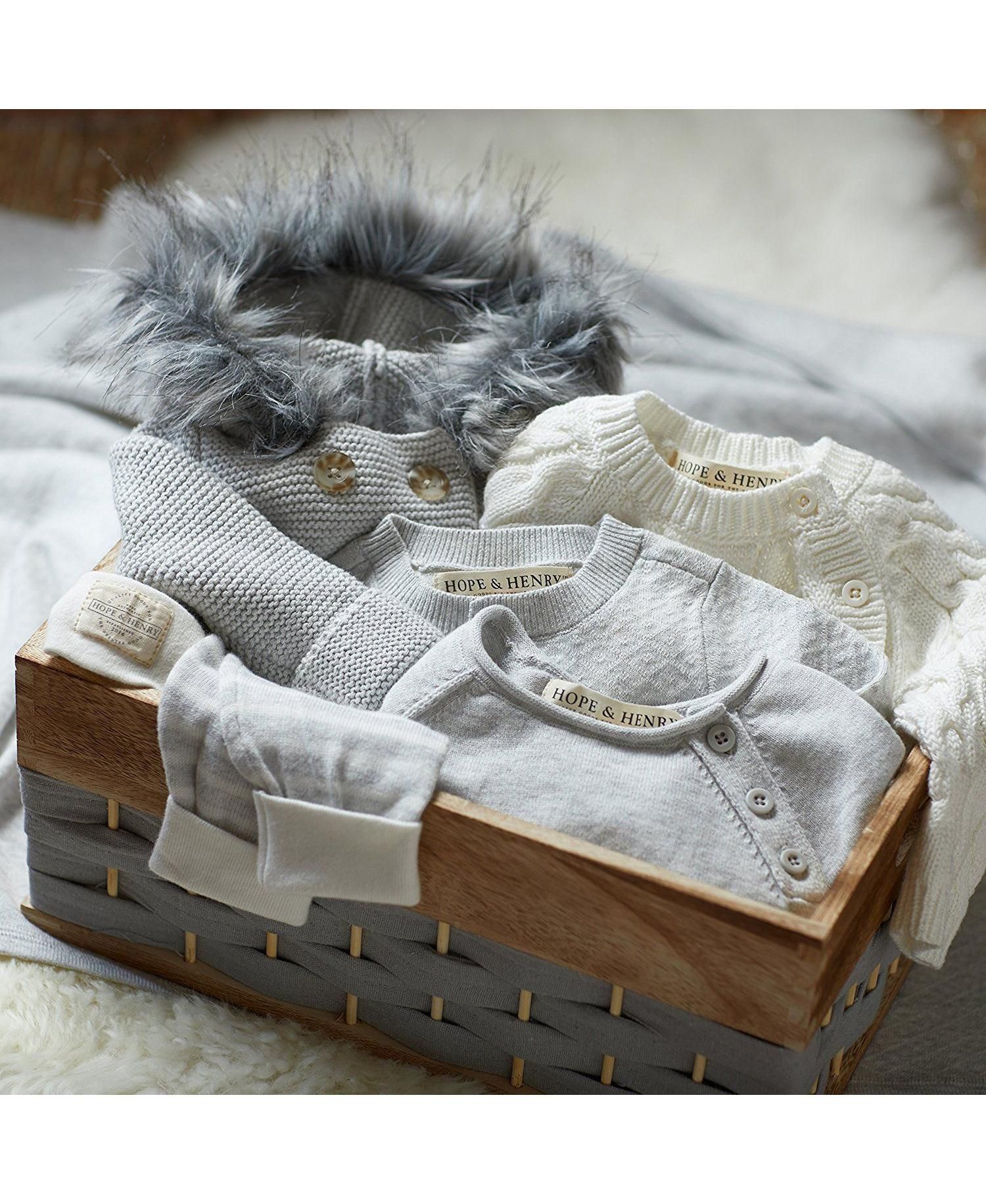 Baby Girls Hope and Henry Raglan Sweater Romper