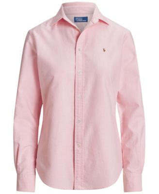 Women's Slim-Fit Striped Oxford Shirt