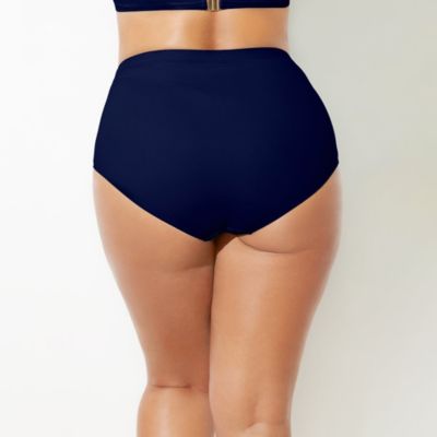 Women's Shirred High Waist Swim Brief