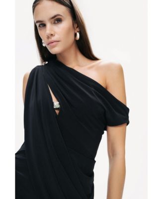 Women's Accessory Detailed Midi Dress