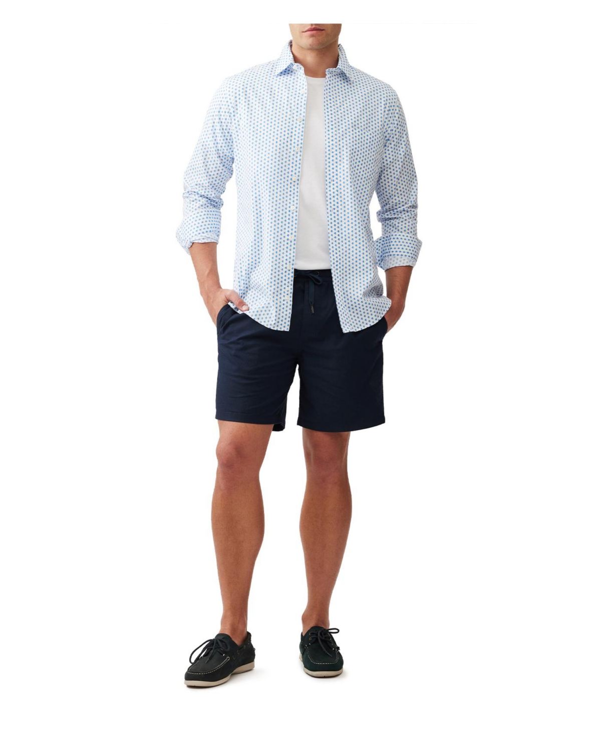 Rodd & Gunn Cathedral Cove Drawstring Shorts In Blue