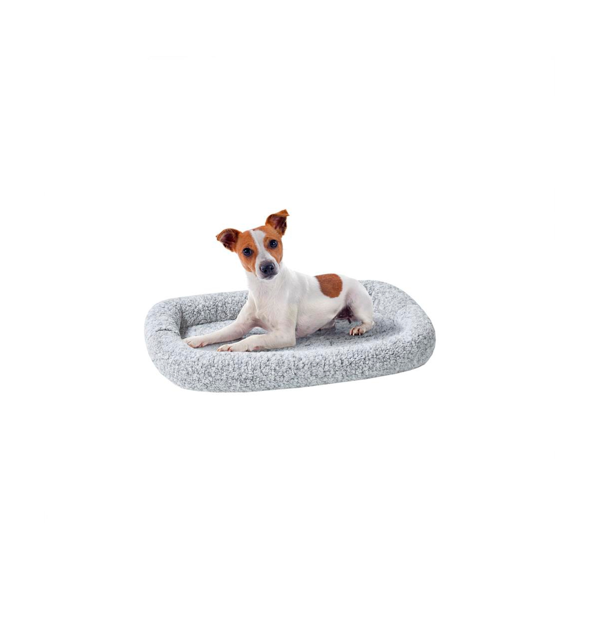 Pet Oxford Bumper Crate Mat - Grey