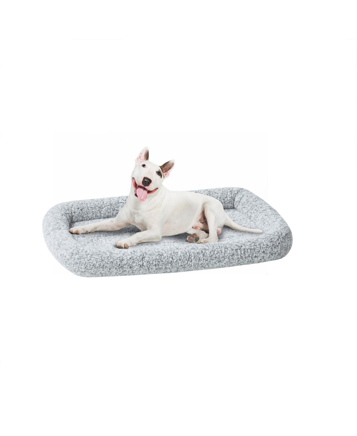 Pet Oxford Bumper Crate Mat - Grey
