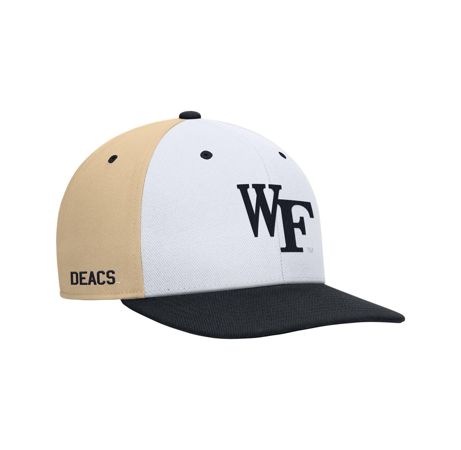 Men's White/Gold Wake Forest Demon Deacons Pro Performance Snapback Hat