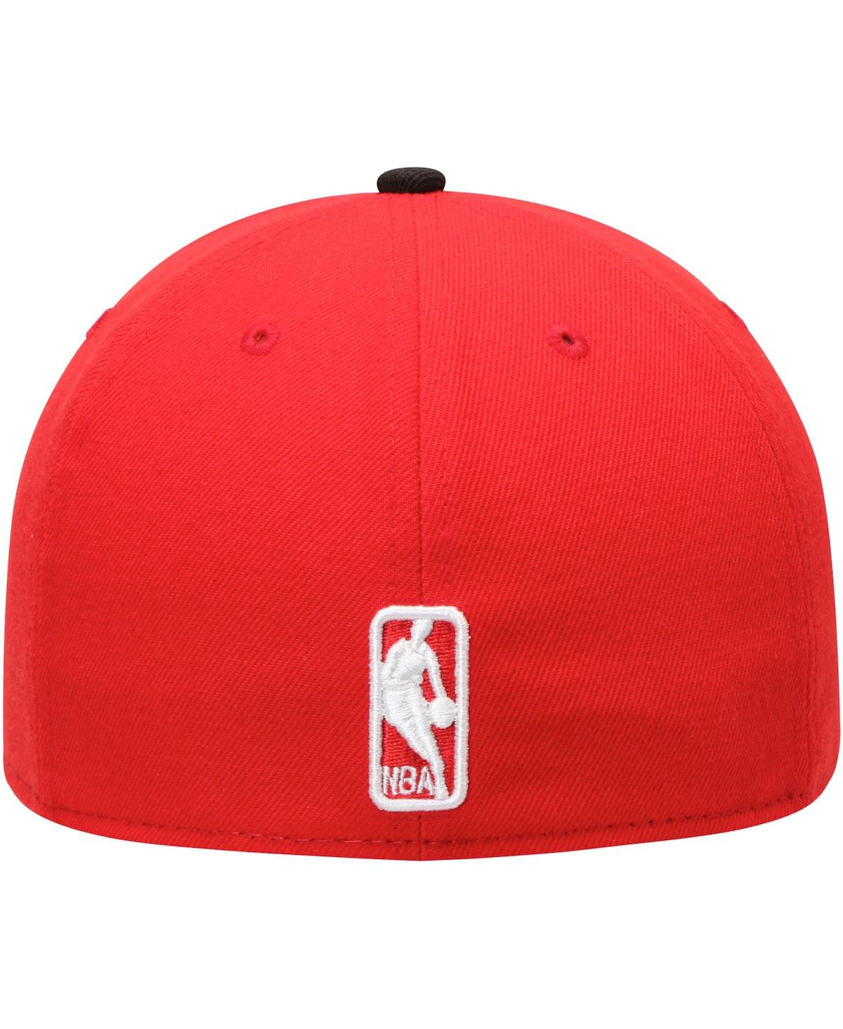 NEW ERA MEN'S RED/BLACK ATLANTA HAWKS TEAM COLOR 2TONE 59FIFTY FITTED HAT 