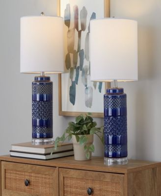 Casa 21" Ceramic Table Lamp, Set of 2