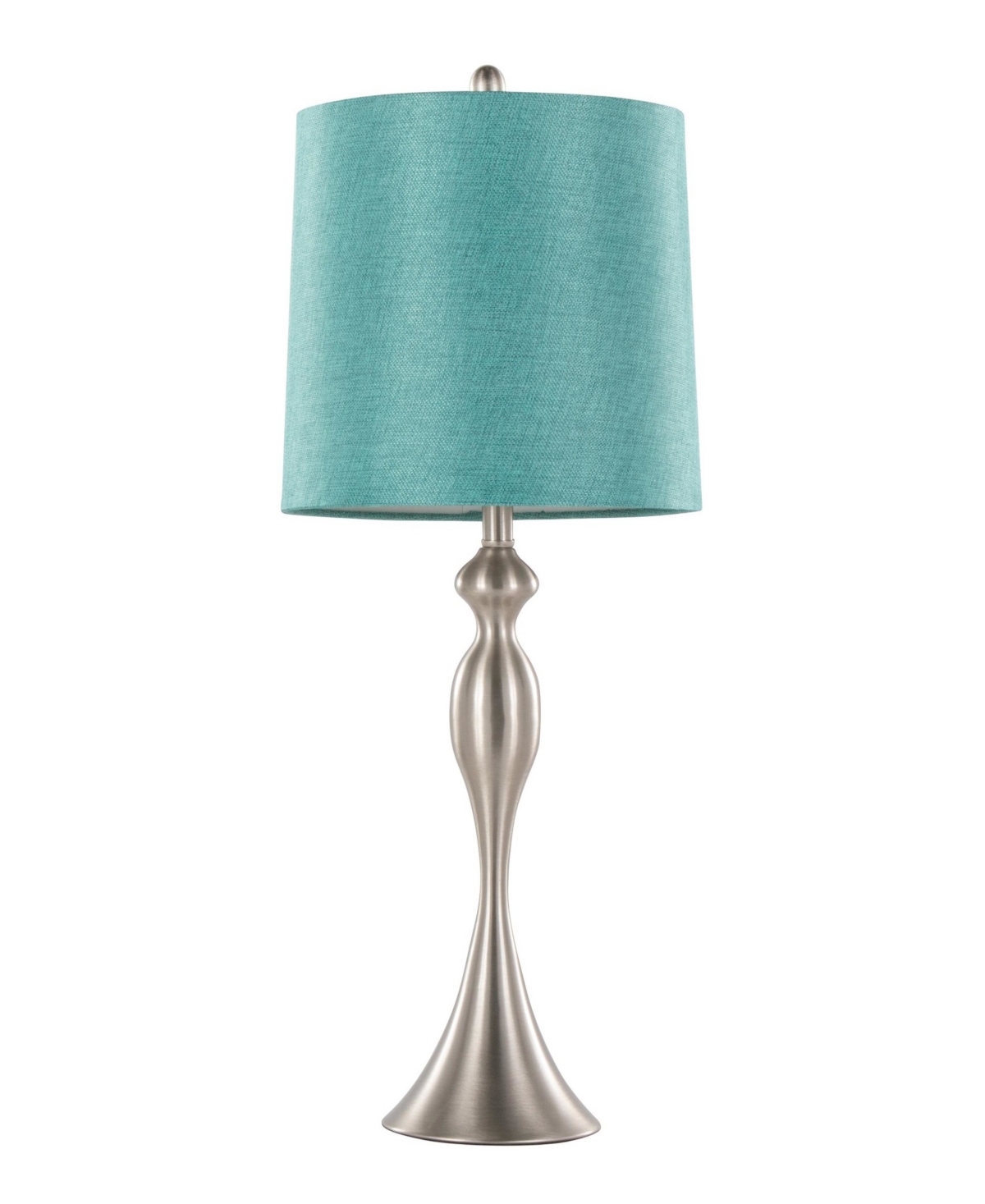 Lumisource Ashland 27" Metal Table Lamp, Set Of 2 In Blue,silver