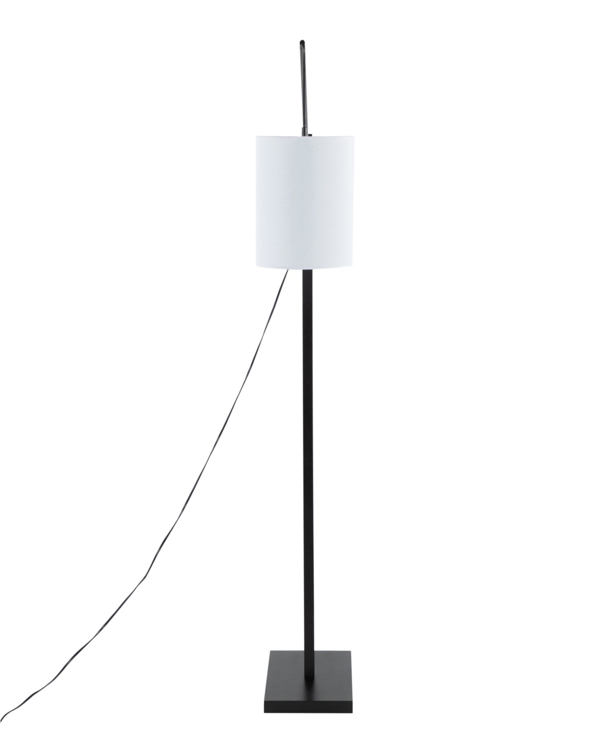 Lumisource Arturo 60" Wood And Metal Floor Lamp In Black,white
