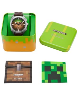 Fossil Minecraft x Men's Limited-Edition Grass Block
