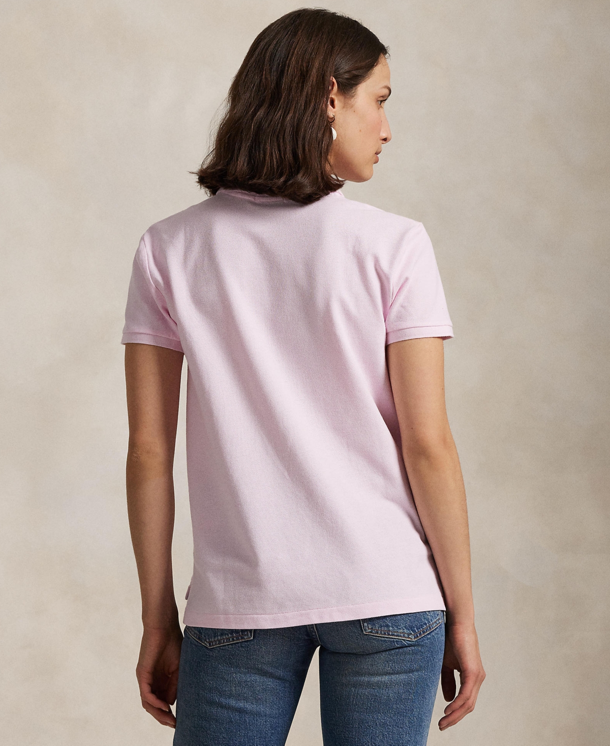 Polo Ralph Lauren Women's Classic-fit Mesh Polo Shirt In Sunkissed Pink