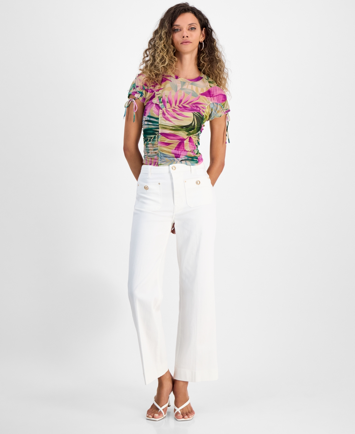 Women's Sailor High-Rise Wide-Leg Jeans - CALIPSO