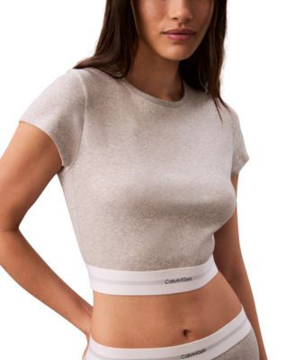 Women's Ribbed Cropped Tee QS7349