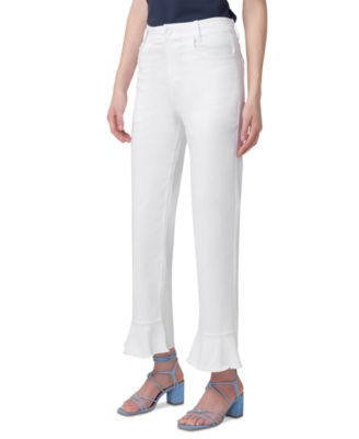 Women's Ruffled-Hem Denim Skimmer Leggings