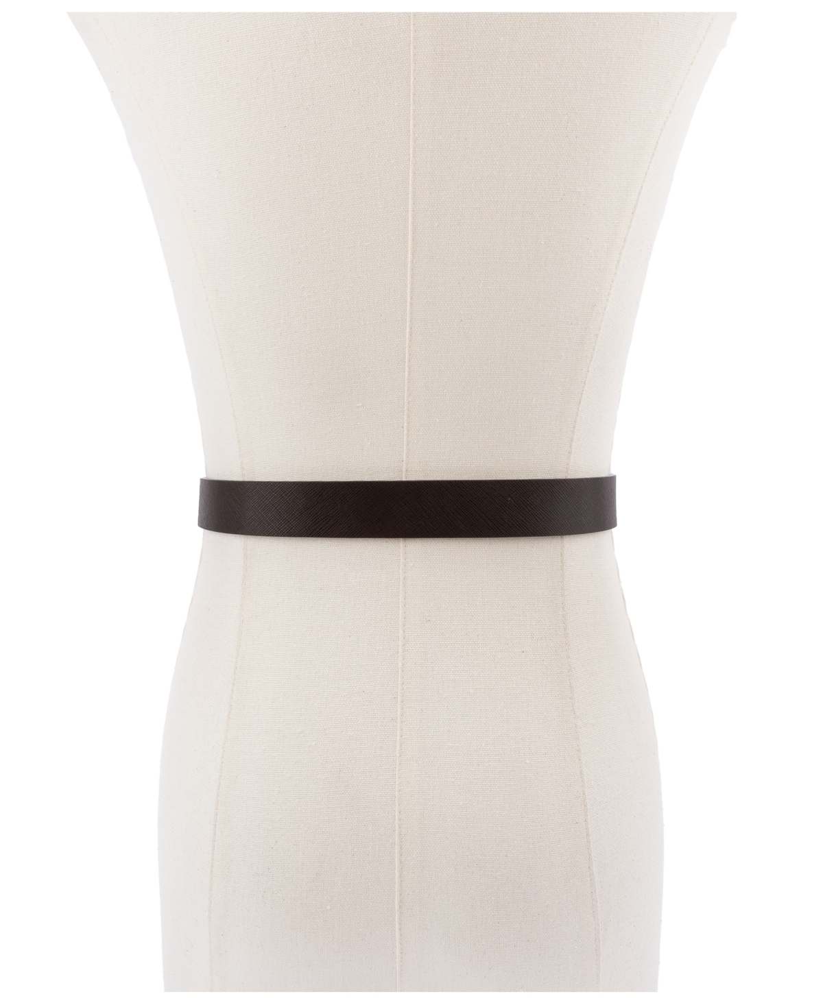 Michael Kors 25mm Reversible Leather Belt In Black