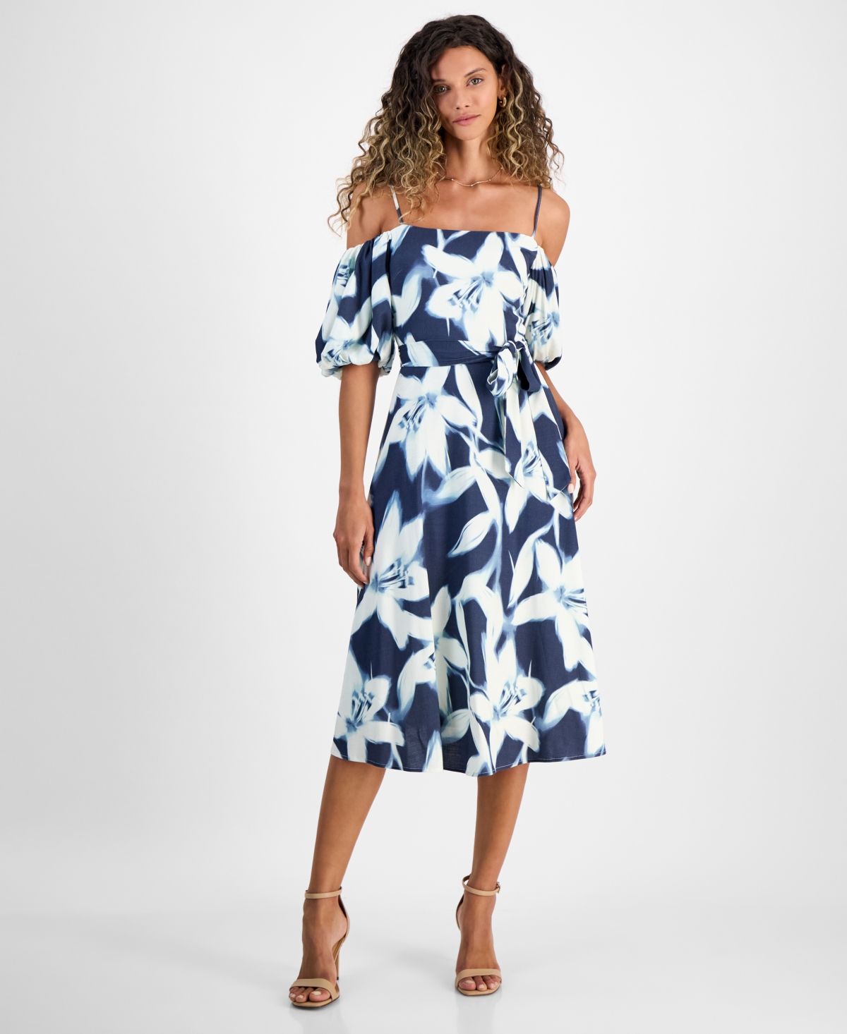 Rachel Rachel Roy Women's Sable Off-the-shoulder Midi Dress