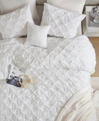 Bailey Diamond Pucker Woven 4-Pc. Comforter Set, King/California King