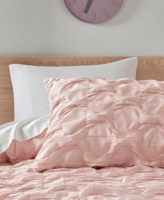 Bailey Diamond Pucker Woven 4-Pc. Comforter Set, Full/Queen