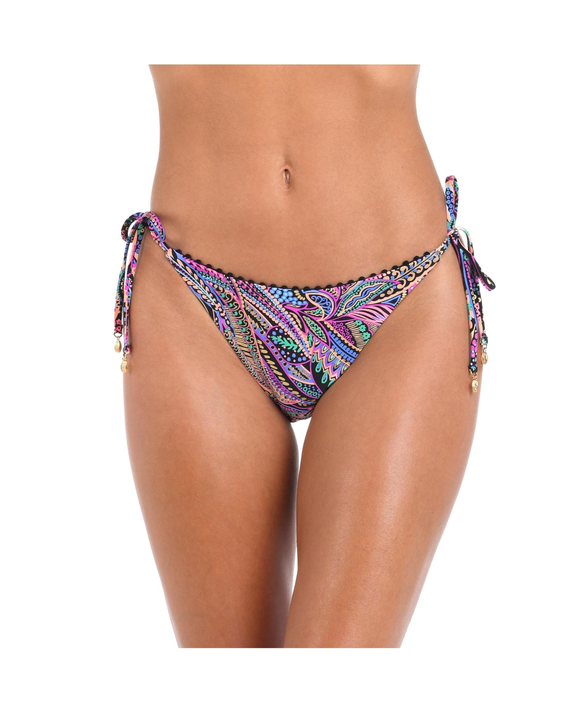 Women's Bottoms Swim Disco Dream String Tie Side - Multi