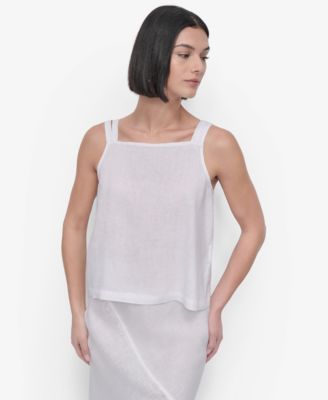DKNY - Women's Linen Tie-Strap Tank Top