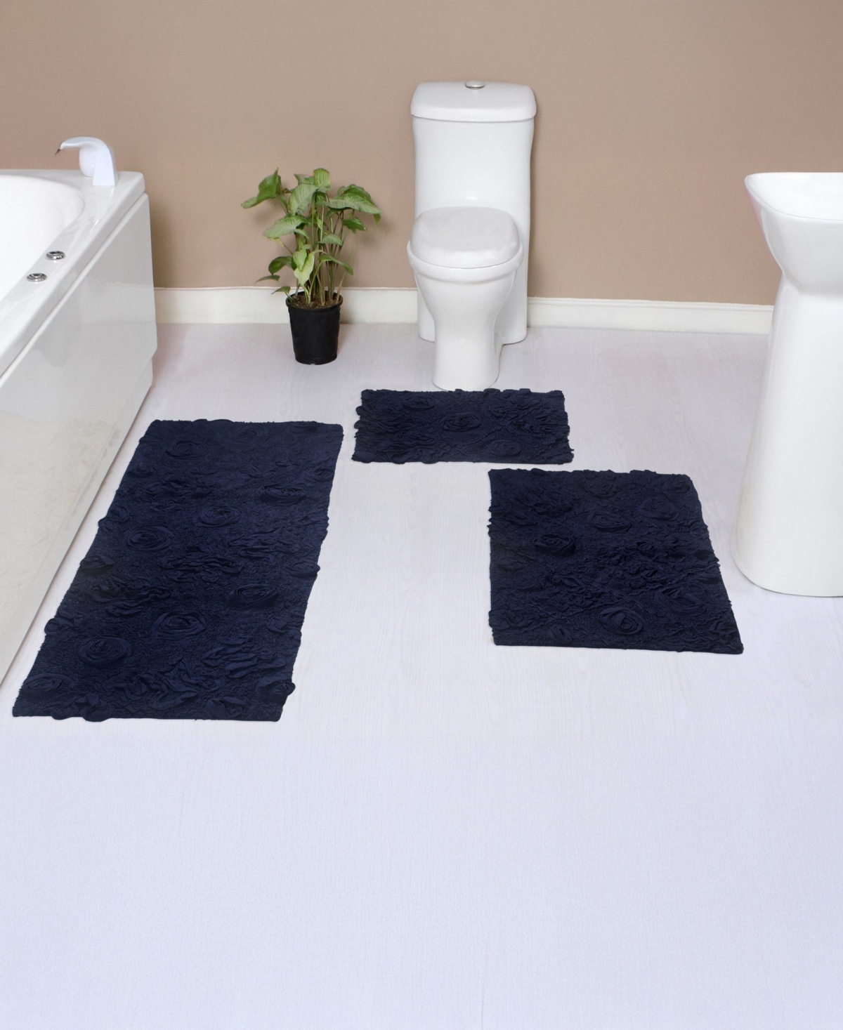 Home Weavers Modesto 3-Pc. Bath Rug Set
