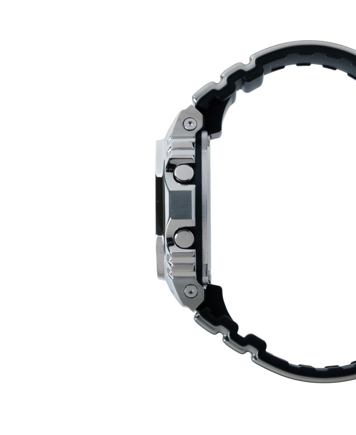 Мужские часы G-Shock Silver-Tone Silicone Watch, 43.2mm — фото 2