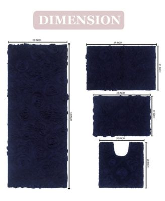 Modesto 4-Pc Bath Rug Set