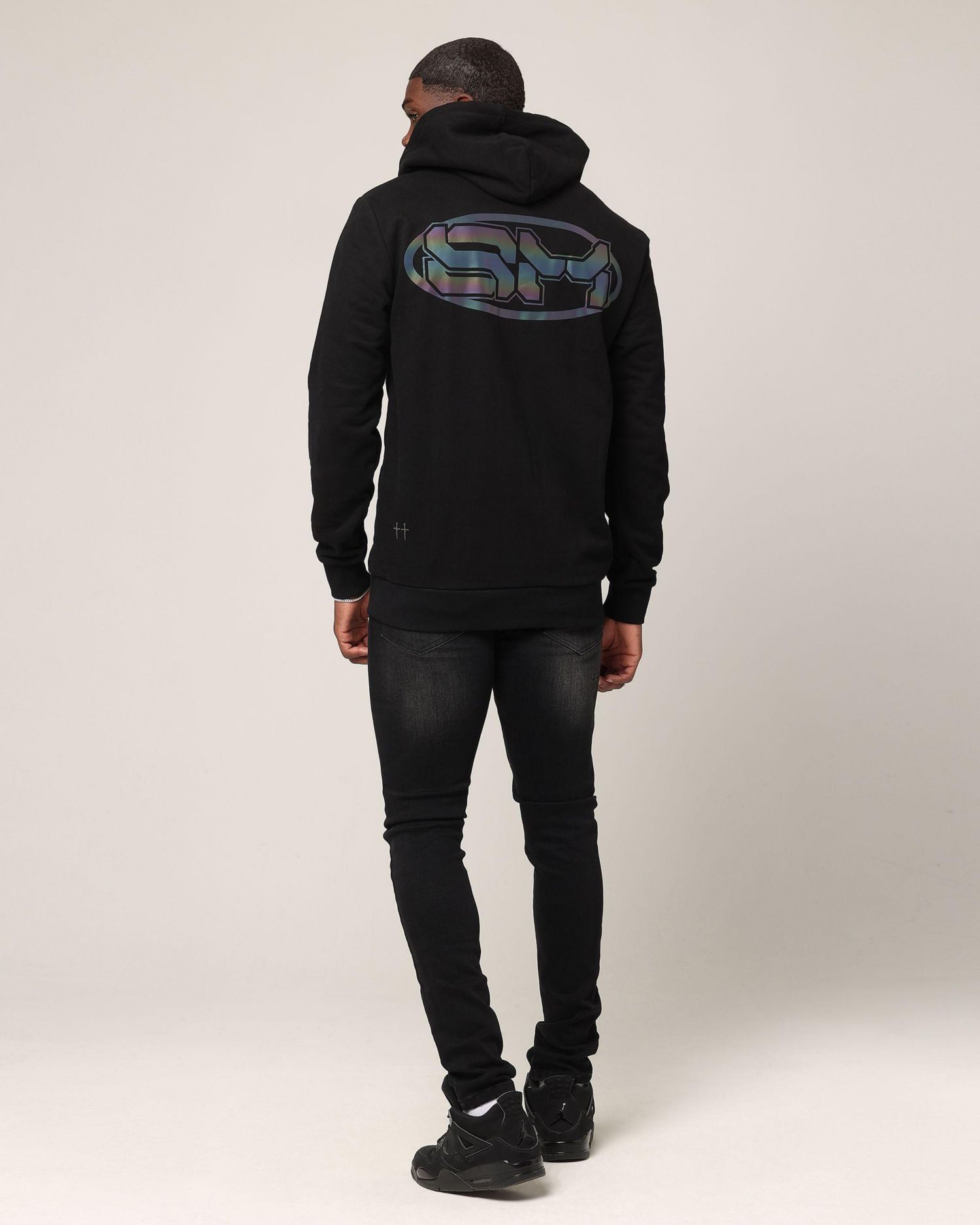 Men's New Age Rage Motors Hoodie Sweatshirt - Black/3M S