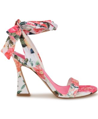 Women's Kelsie Ankle Wrap Sculpted Heel Sandals