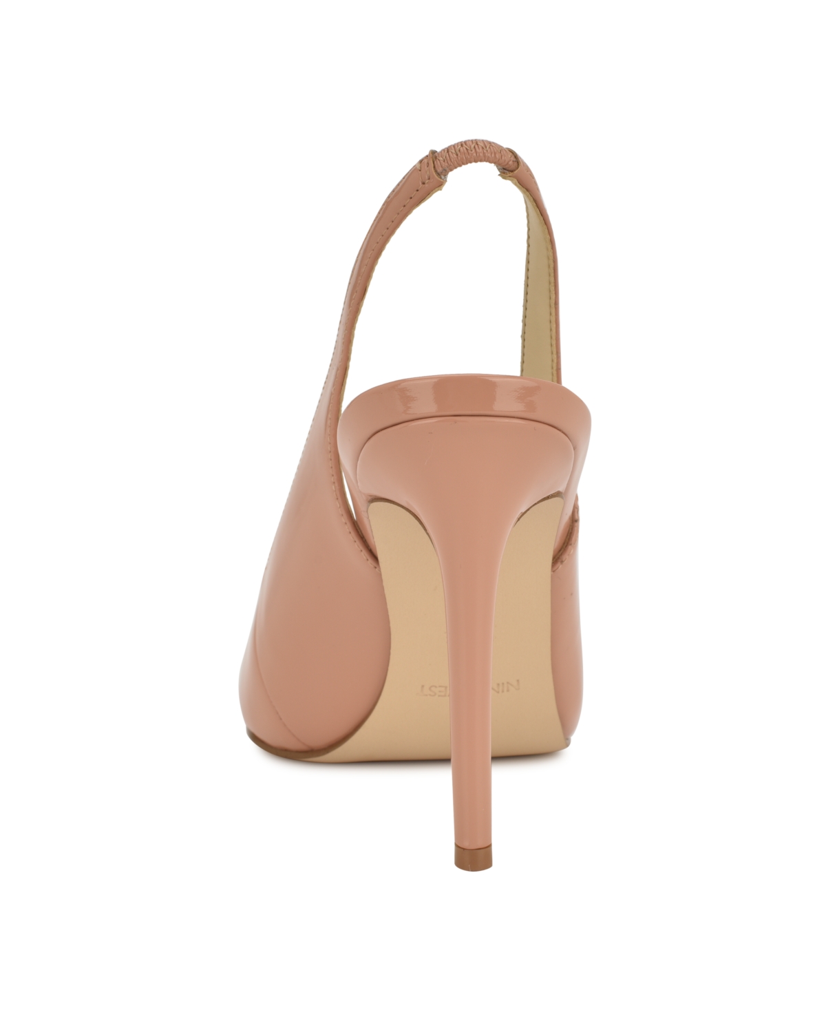 Nine West Feather Slingback Pump In Light Natural Patent