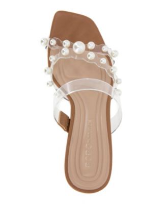 Women's Rainy Slip On Cultivated Pearl Dress Sandals