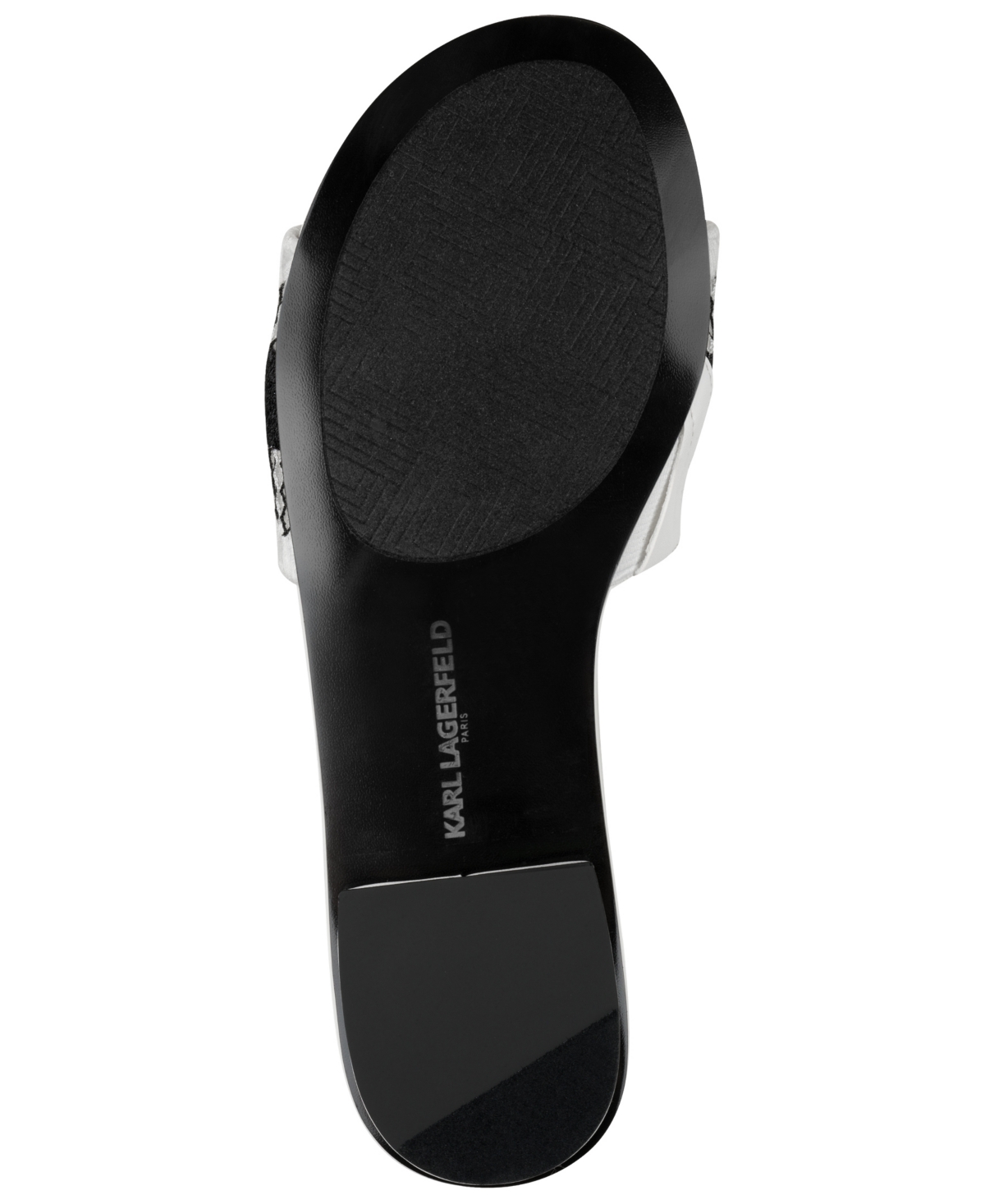 Karl Lagerfeld Cairra Slide Sandal In White,black