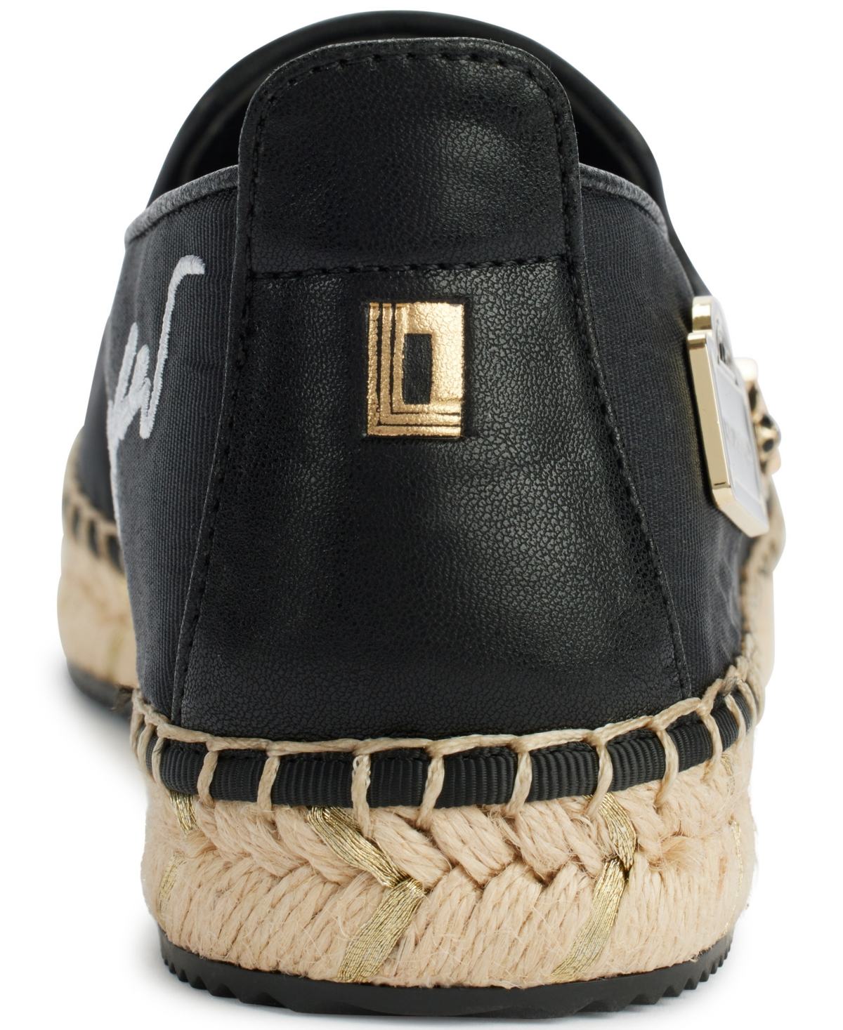 Karl Lagerfeld Michaela Espadrille Flat In Black