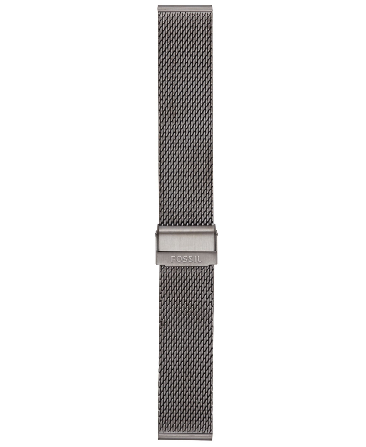 Men's Smoke Stainless Steel Mesh Band, 22mm - Smoke