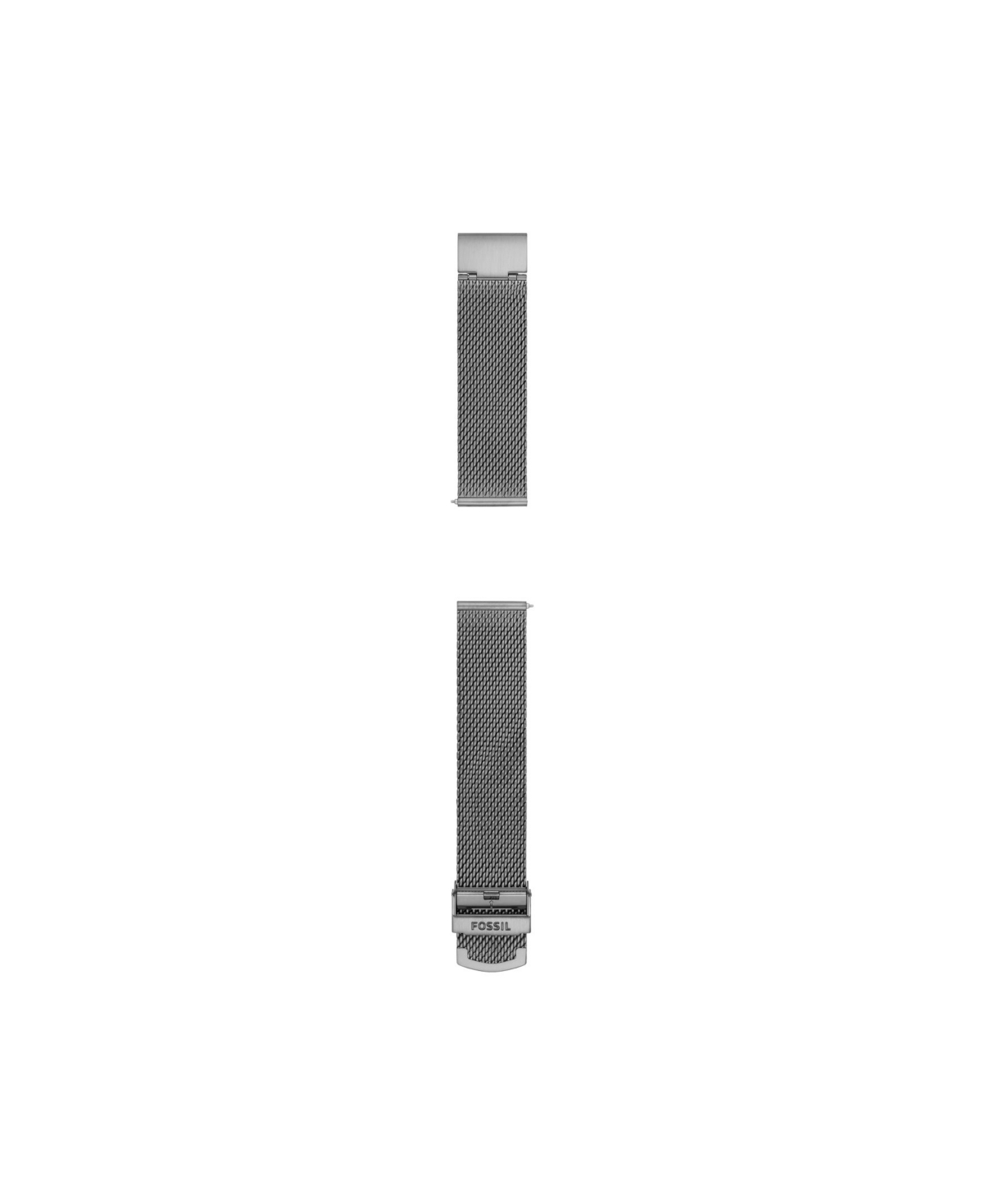 Fossil Men's Smoke Stainless Steel Mesh Band, 22mm In Smoke