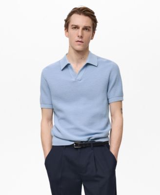 MANGO - Men's Cotton Knitted Polo Shirt