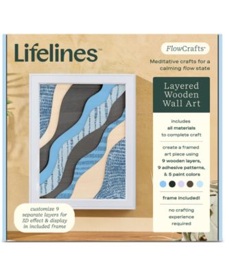 Lifelines - FlowCrafts Layered Wooden Wall Art Crafting Kit