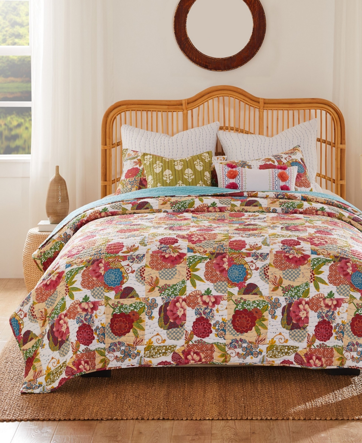 Greenland Home Fashions Jewel 3-pc. Quilt Set, King In White