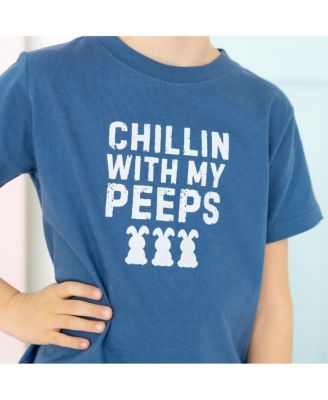 Toddler Boys Chillin With My Peeps Easter Short Sleeve T-Shirt