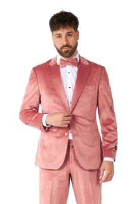 Men's Christmas Tuxedo - Velvet X- Mas Holiday Outfit - Slim Fit - Includes Blazer, Pants and Bow Tie