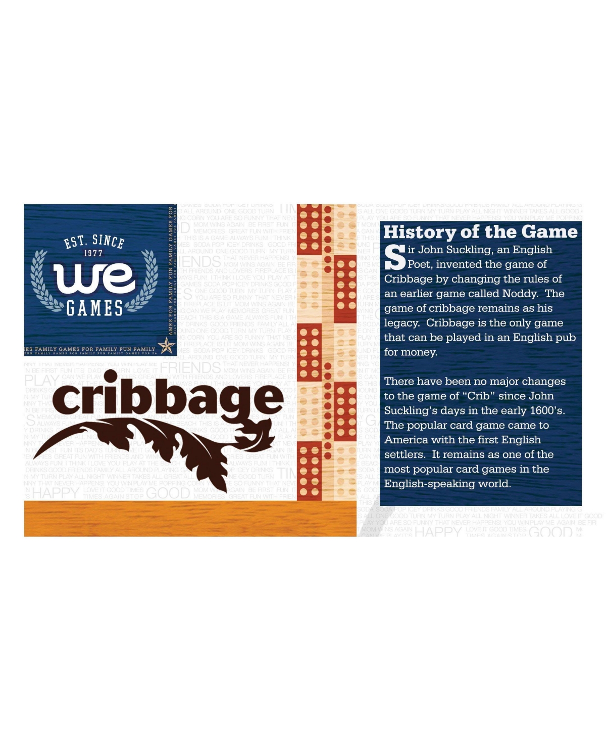 We Games 29 Cribbage Set In No Color