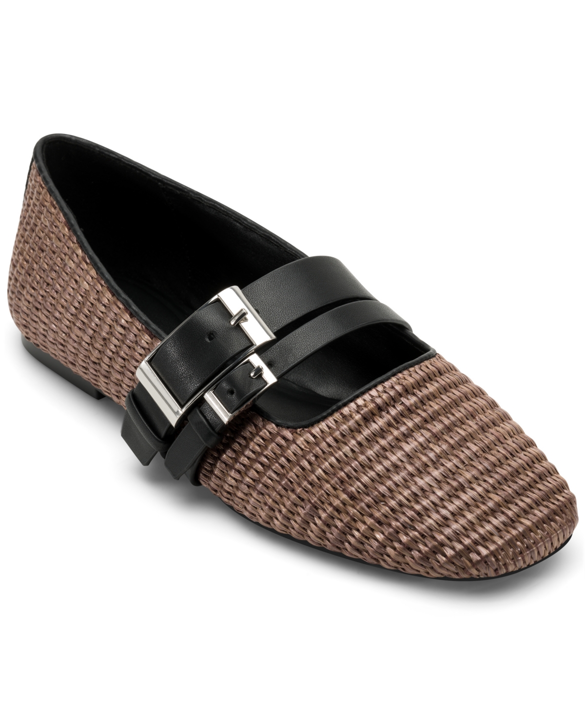 Dkny Women's Dade Almond Toe Ballet Flats In Brown,black