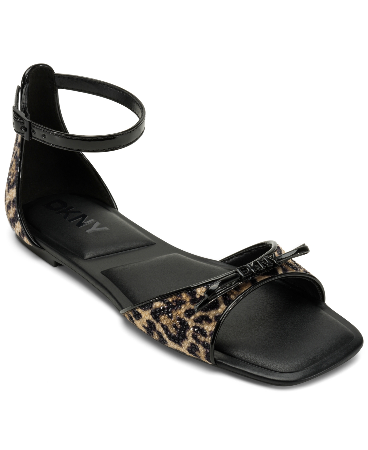 Dkny Dazey Ankle Strap Sandal In Natural,black