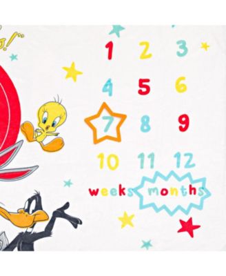 Baby Boys Bodysuit and Monthly Milestone Blanket 4 Piece