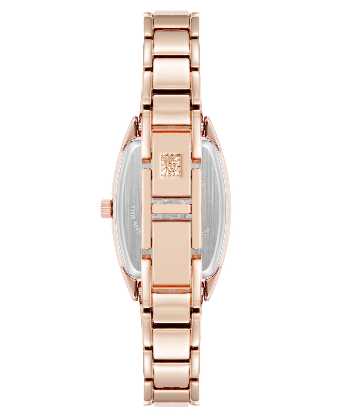 Anne Klein Women's Quartz Cushion Blush Pink Enamel With Rose Gold-tone Metal Alloy Bangle Watch, 22mm In Rose Gold-tone,blush Pink