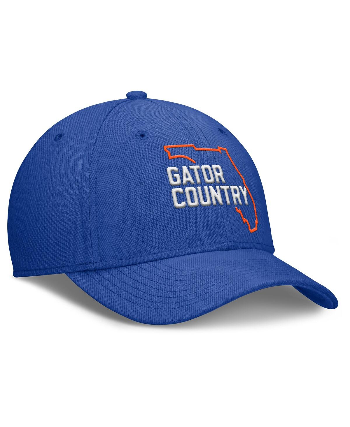 JORDAN MEN'S ROYAL FLORIDA GATORS LOCAL SWOOSH FLEX HAT 