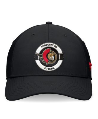 Men's Black Ottawa Senators Authentic Pro Training Camp Flex Hat
