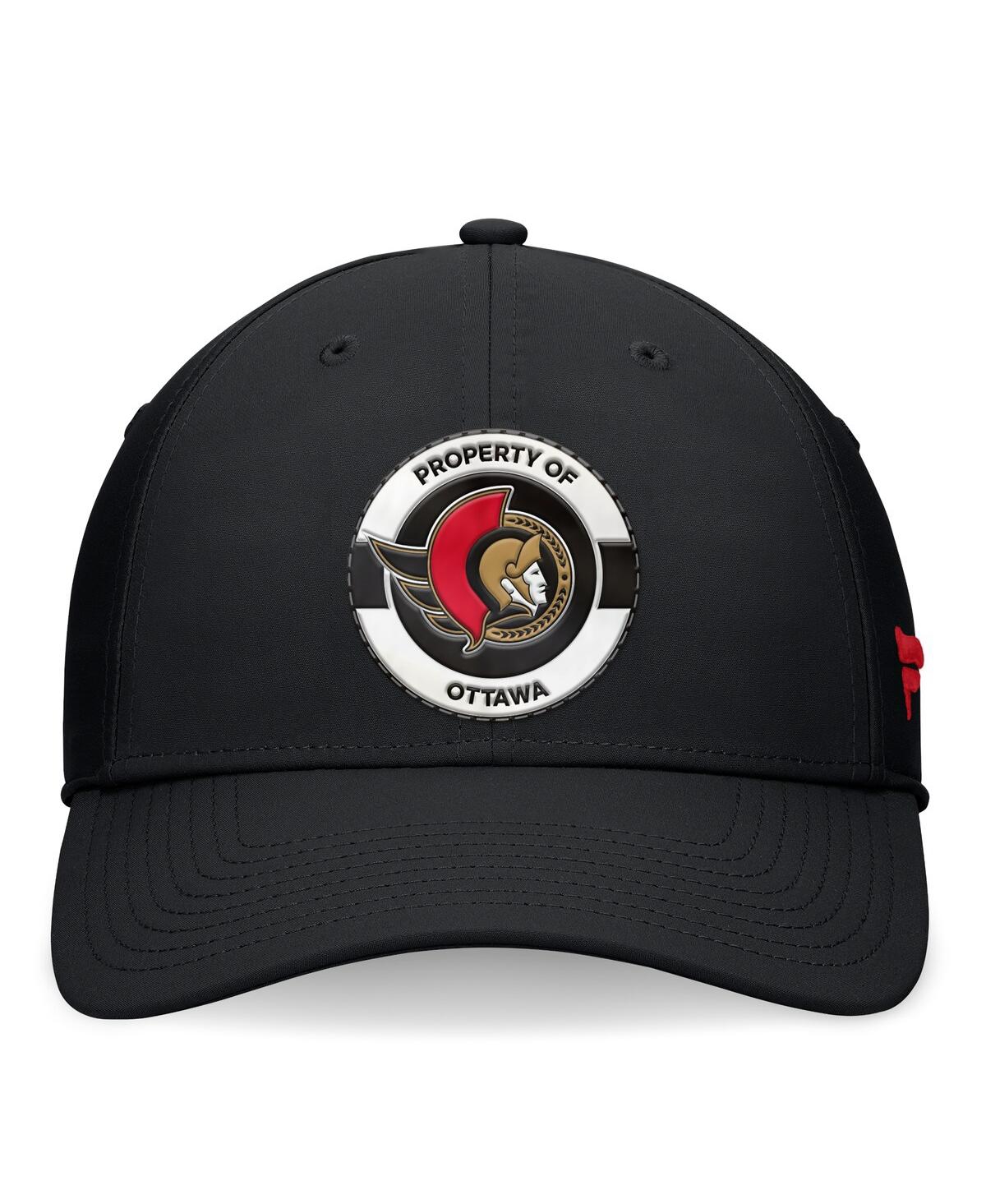Fanatics Men's Black Ottawa Senators Authentic Pro Training Camp Flex Hat In Black