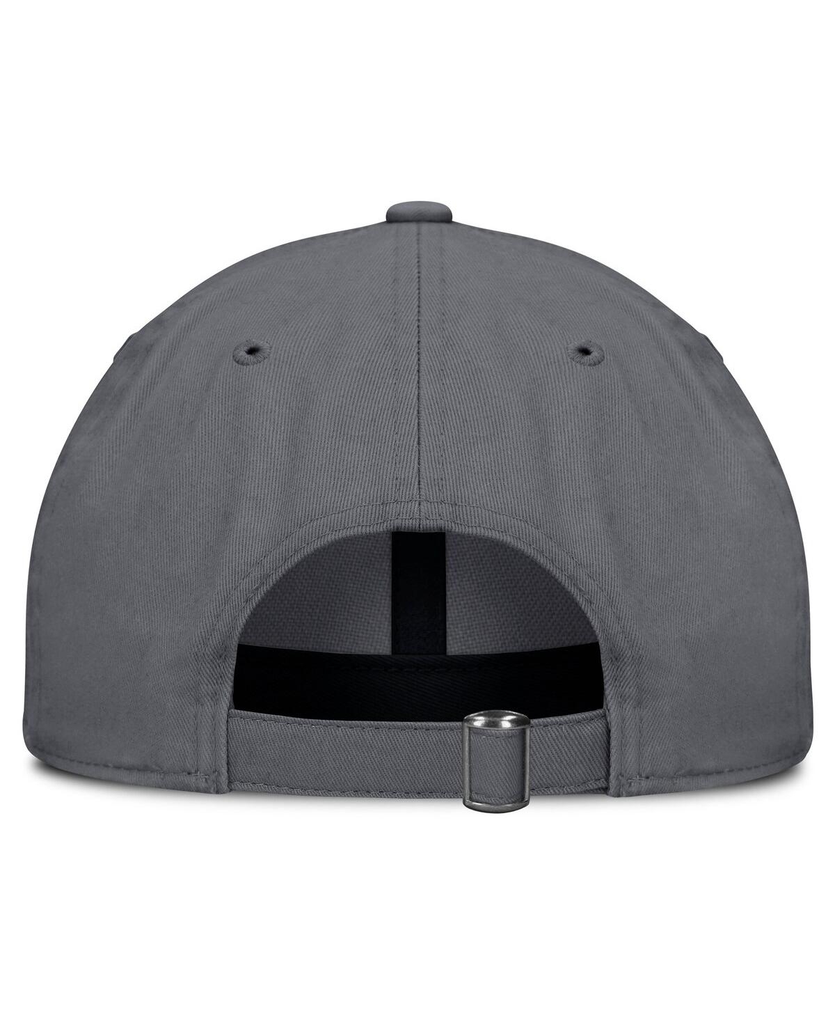 Fanatics Men's Charcoal Pittsburgh Penguins Washed Adjustable Hat In Charcoal