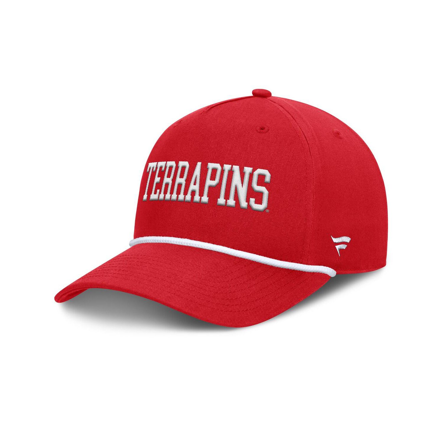 Men's Red Maryland Terrapins Foul Ball Rope Adjustable Hat