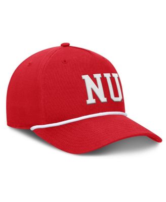 Men's Scarlet Nebraska Huskers Foul Ball Rope Adjustable Hat